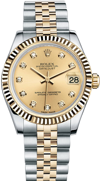 Rolex Datejust Ladies Watch Model 178273 -GLDDIA